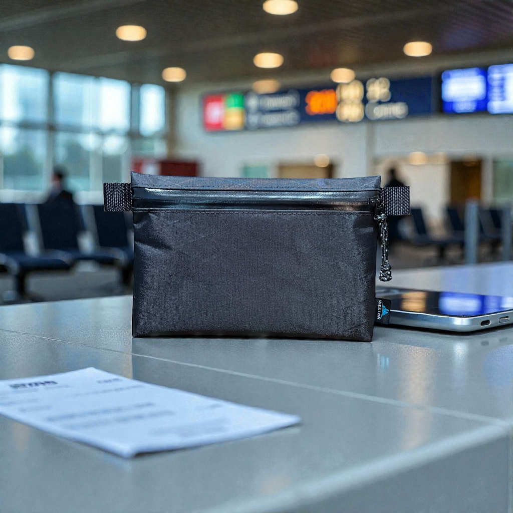 X-Pac Flat Pouch with RFID Lining – Ultralight Travel Wallet & Organizer