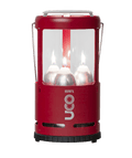 Red lantern with flames on a transparent background