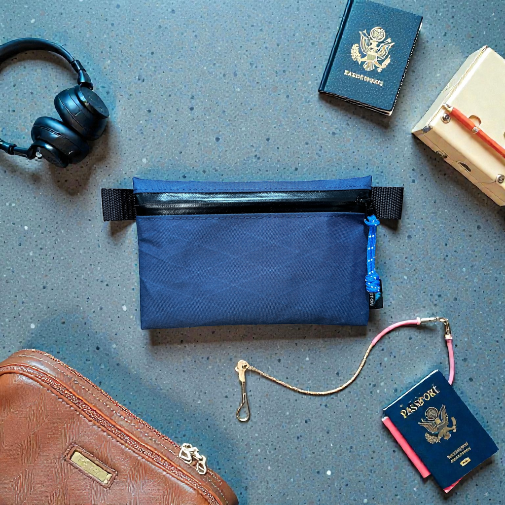 X-Pac Flat Pouch with RFID Lining – Ultralight Travel Wallet & Organizer