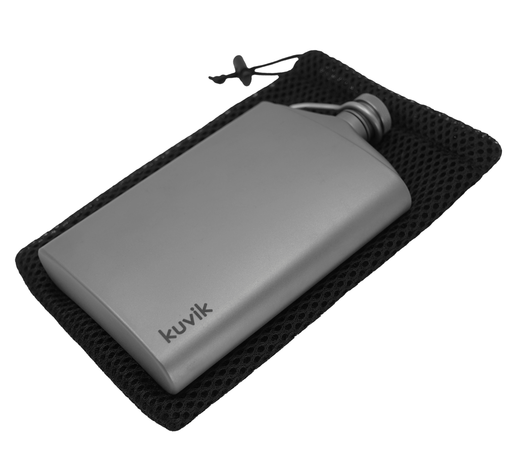 Kuvik 260ml Titanium Flask – Ultralight Grade-1 Titanium Flask for Camping & Backpacking