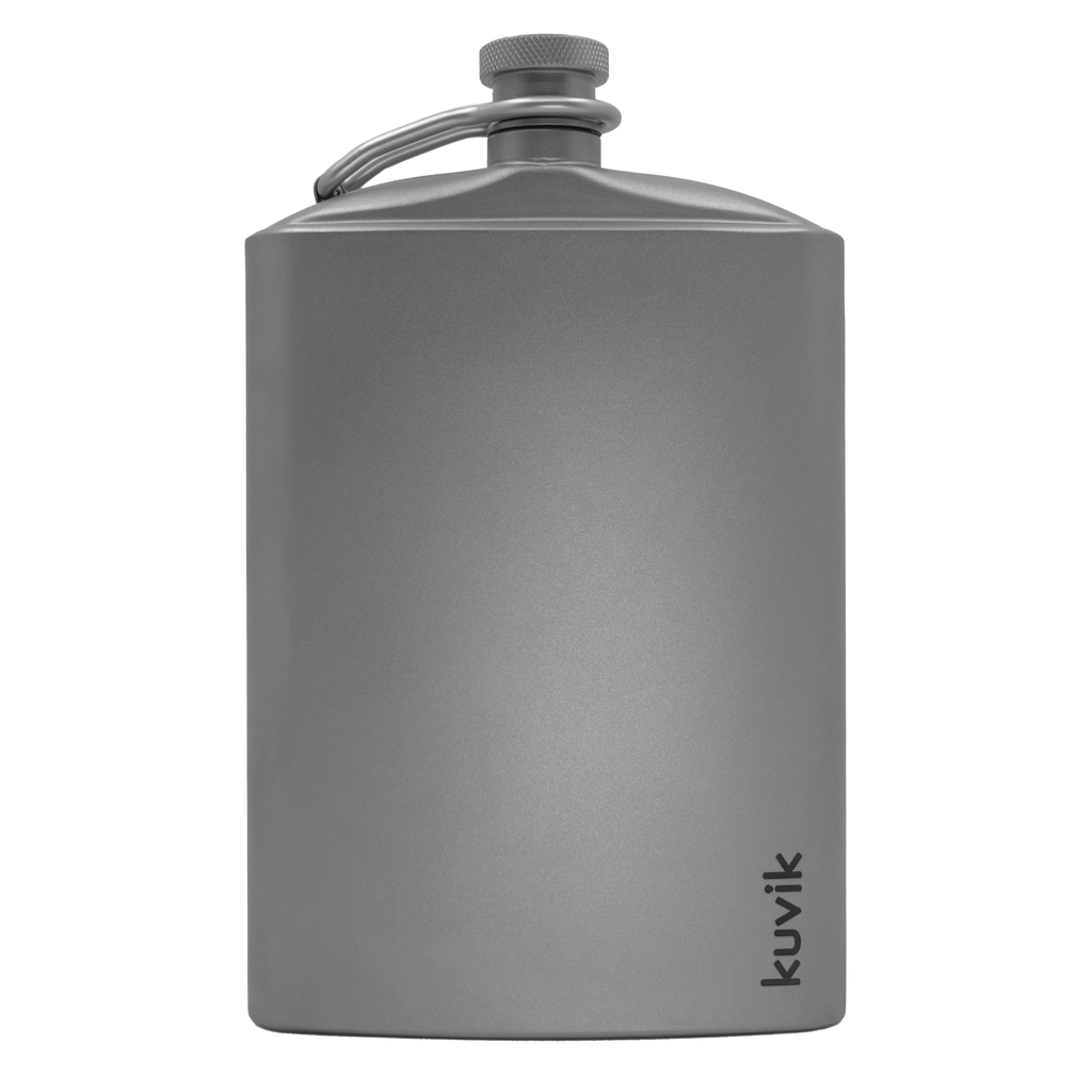 Kuvik 260ml Titanium Flask – Ultralight Grade-1 Titanium Flask for Camping & Backpacking