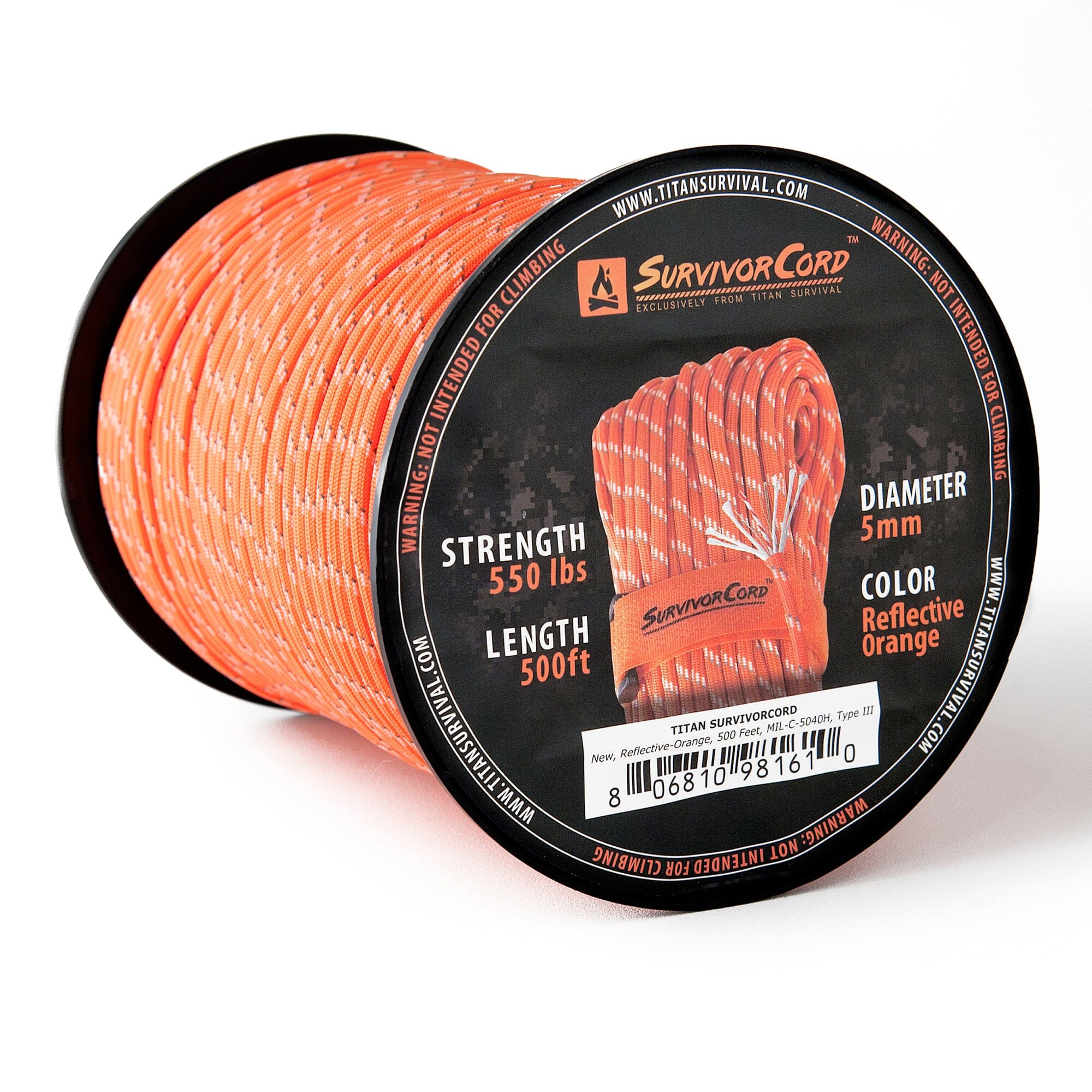 SurvivorCord REFLECTIVE-ORANGE